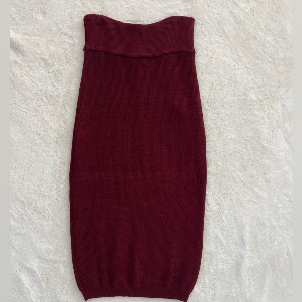 Burgundy Forever 21 Skirt/Bodycon Skirt/Size Small